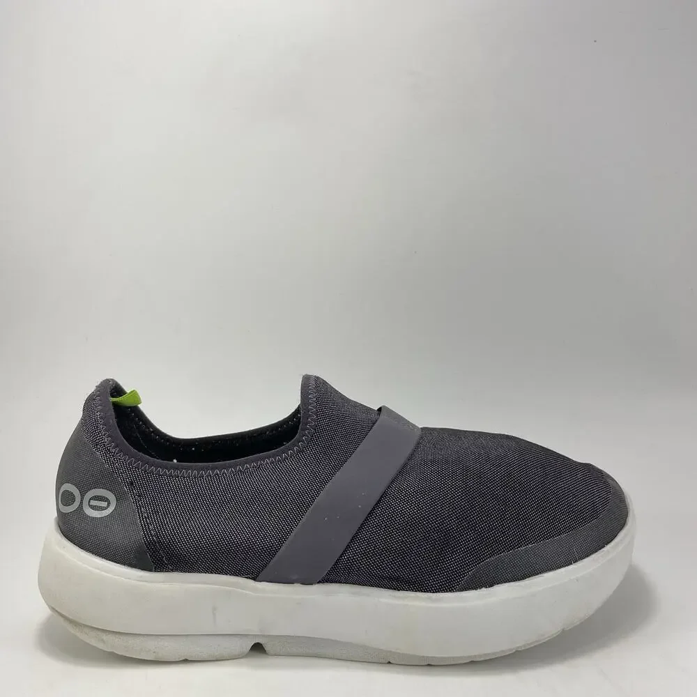 Oofos OOmg Eezee Low Top Slip On Womens Size 7 Gray Blue Comfort Recovery